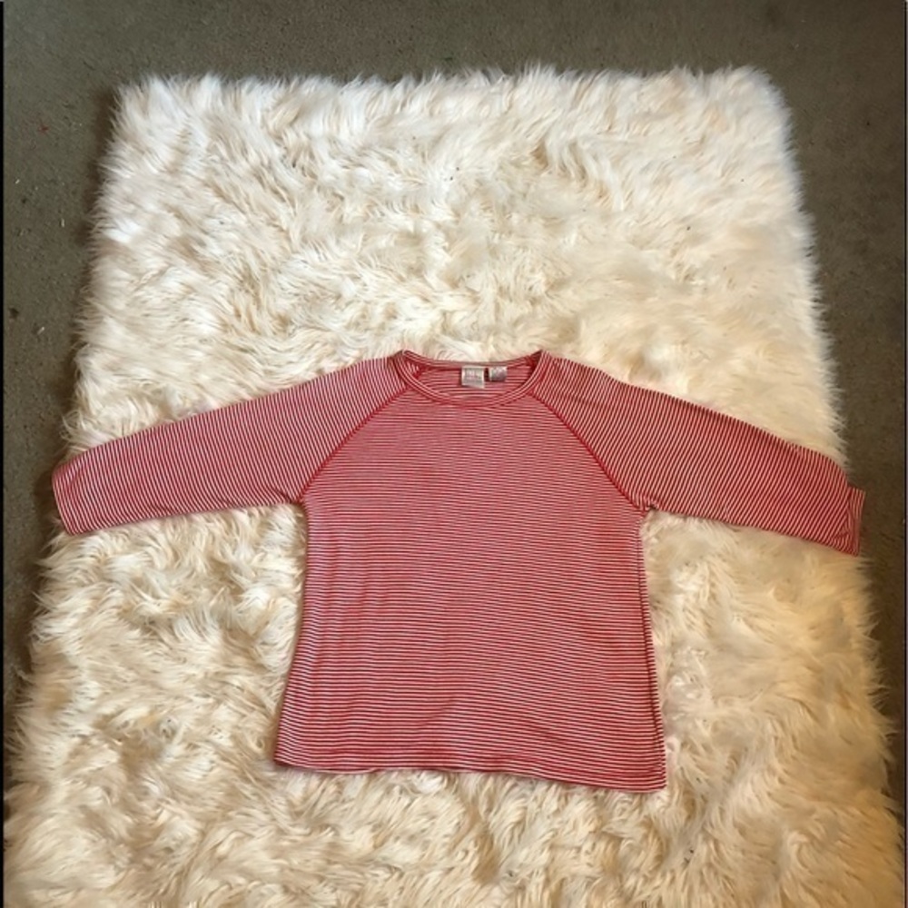 Jason Maxwell sweater sz sm red and white stripe